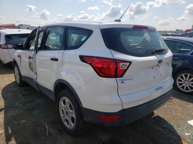 1FMCU0F76KUB32189 - 2019 FORD ESCAPE S WHITE photo 3