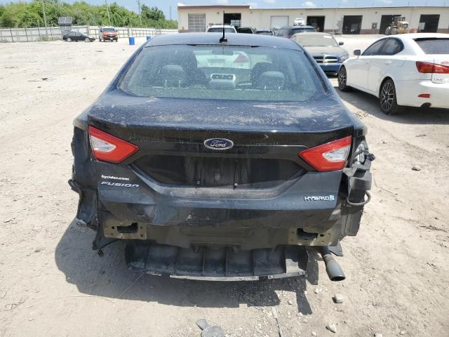 3FA6P0UU7ER282069 - 2014 FORD FUSION S HYBRID BLACK photo 6