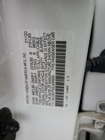 19UUB1F63LA009904 - 2020 ACURA TLX TECHNOLOGY WHITE photo 12