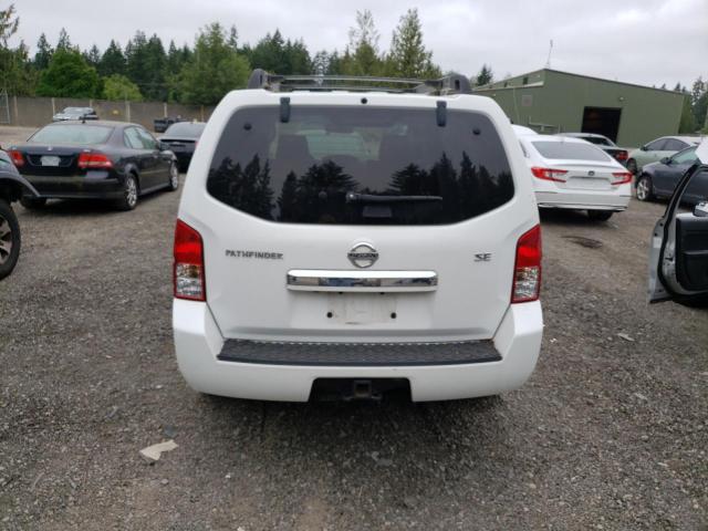5N1AR18B48C638909 - 2008 NISSAN PATHFINDER S WHITE photo 6
