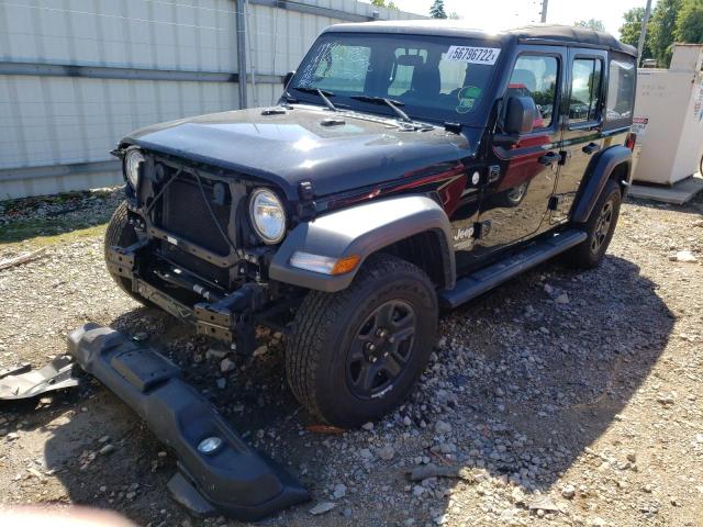 1C4HJXDG6JW170068 - 2018 JEEP WRANGLER U SPORT შავი ფოტო 2