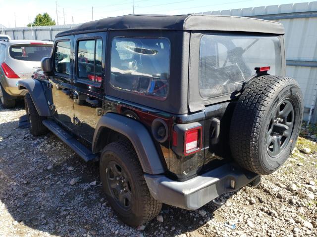 1C4HJXDG6JW170068 - 2018 JEEP WRANGLER U SPORT შავი ფოტო 3