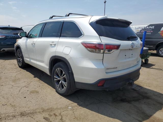 5TDJKRFH8GS254191 - 2016 TOYOTA HIGHLANDER XLE Սպիտակ լուսանկար 2