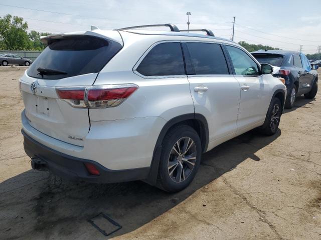 5TDJKRFH8GS254191 - 2016 TOYOTA HIGHLANDER XLE Սպիտակ լուսանկար 3