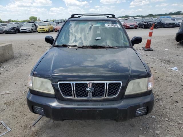 JF1SF65682H715156 - 2002 SUBARU FORESTER S BLACK photo 5