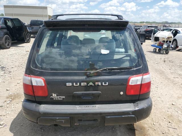 JF1SF65682H715156 - 2002 SUBARU FORESTER S BLACK photo 6