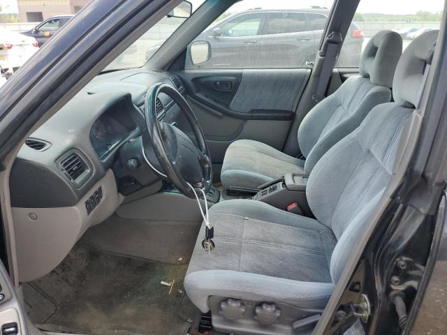 JF1SF65682H715156 - 2002 SUBARU FORESTER S BLACK photo 7