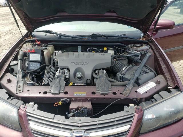 2G1WH55K639253269 - 2004 CHEVROLET IMPALA LS BURGUNDY photo 11