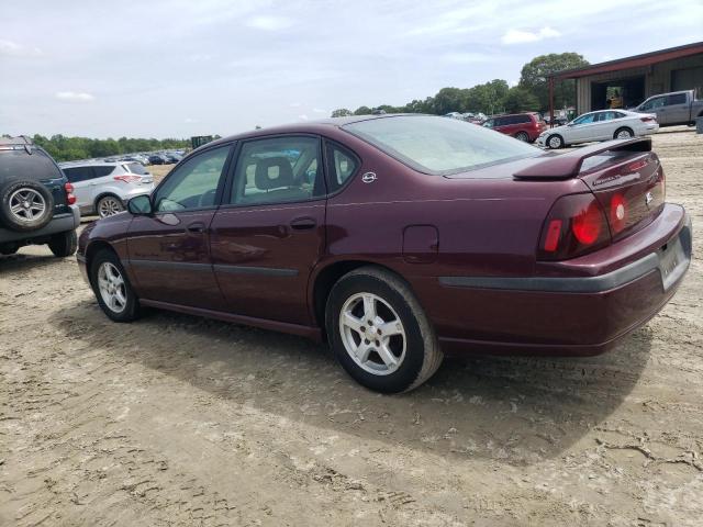 2G1WH55K639253269 - 2004 CHEVROLET IMPALA LS BURGUNDY photo 2