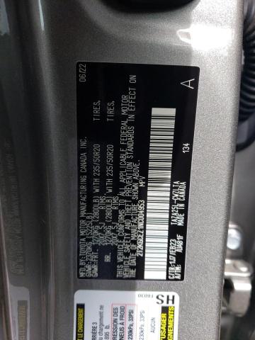 2T2KGCEZ1NC004953 - 2022 LEXUS NX 350 SILVER photo 12