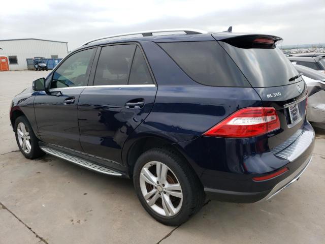 4JGDA5HB0DA159565 - 2013 MERCEDES-BENZ ML 350 4MATIC BLUE photo 2