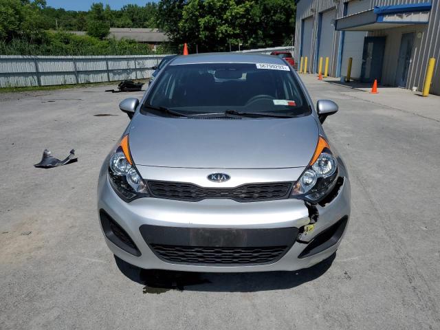 KNADM5A36D6125998 - 2013 KIA RIO LX SILVER photo 5