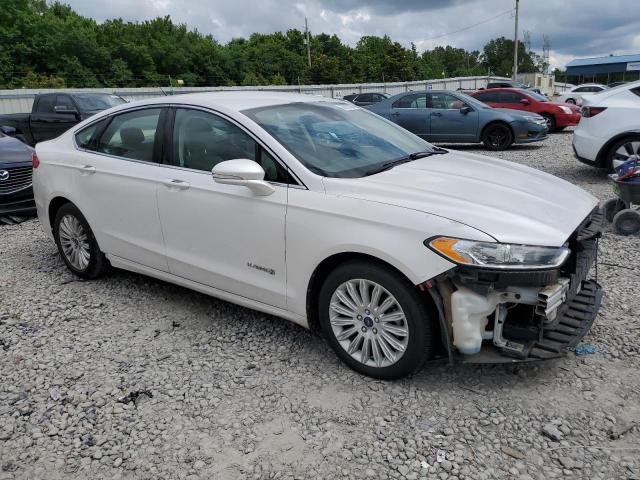 3FA6P0LU0DR188471 - 2013 FORD FUSION SE HYBRID WHITE photo 4