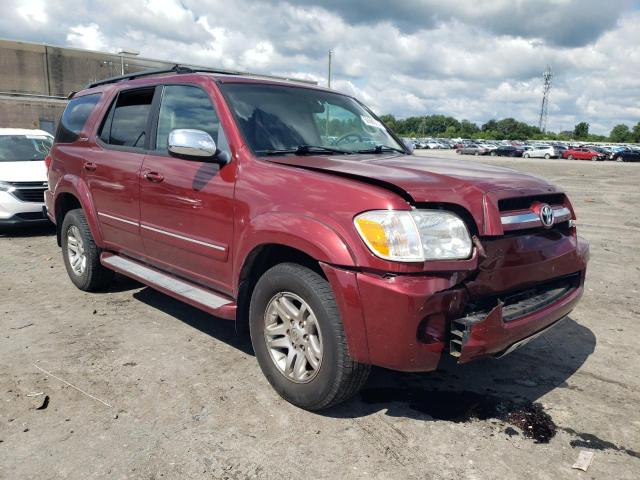 5TDBT48A47S283188 - 2007 TOYOTA SEQUOIA LIMITED RED photo 4