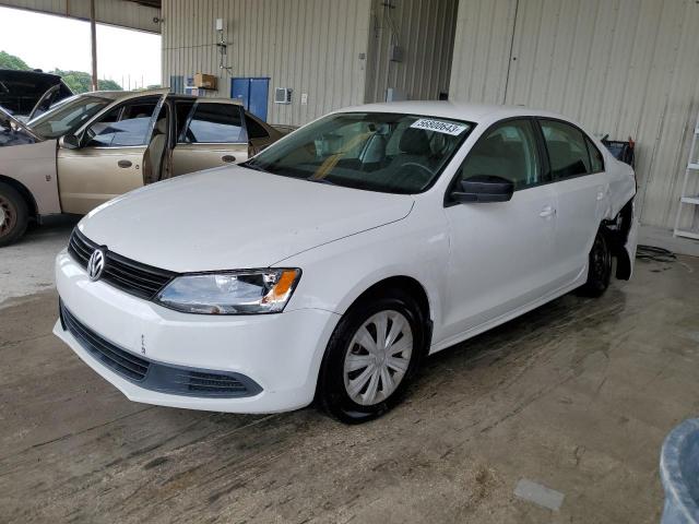 3VW2K7AJ5CM357708 - 2012 VOLKSWAGEN JETTA BASE 白色 照片 1