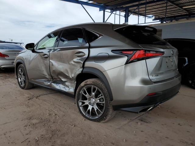JTJYARBZ4K2154490 - 2019 LEXUS NX 300 BASE ვერცხლისფერი ფოტო 2