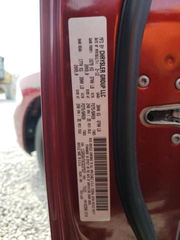 1C6RD6HTXCS237527 - 2012 DODGE RAM 1500 SPORT RED photo 12