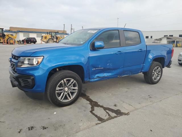 1GCGSBEA6M1272994 - 2021 CHEVROLET COLORADO BLUE photo 1