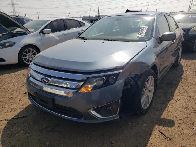 3FAHP0JG6BR164954 - 2011 FORD FUSION 4D SEL BLUE photo 1