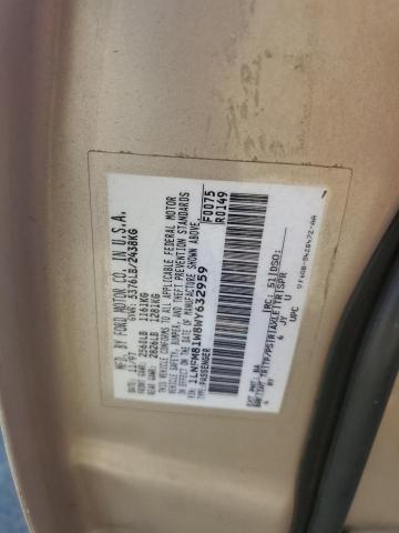 1LNFM81W8WY632959 - 1998 LINCOLN TOWN CAR EXECUTIVE Gold Foto 12