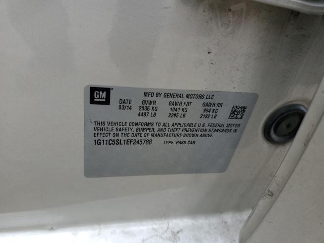 1G11C5SL1EF245788 - 2014 CHEVROLET MALIBU 1LT 金色 照片 12