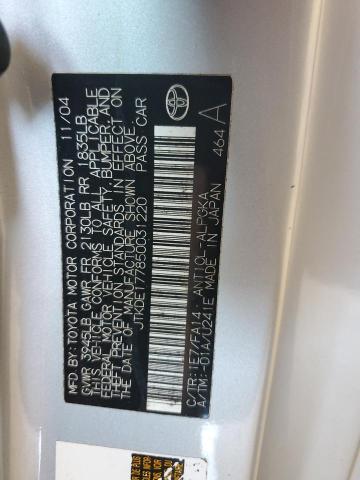 JTKDE177850031220 - 2005 TOYOTA SCION TC 银色 照片 13