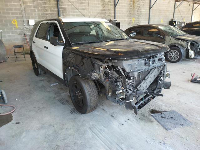 1FM5K8AR8HGA79122 - 2017 FORD EXPLORER POLICE INTERCEPTOR TWO TONE photo 1