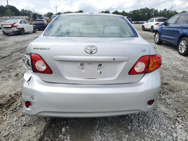 1NXBU4EE6AZ247392 - 2010 TOYOTA COROLLA BASE SILVER photo 6