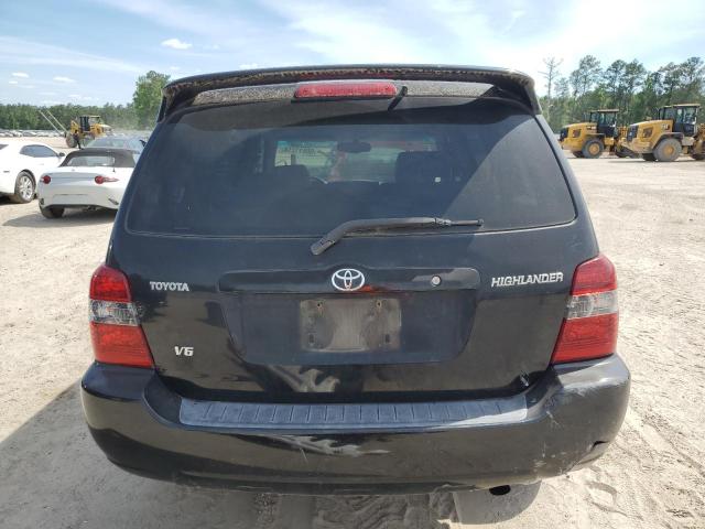 JTEDP21A040030472 - 2004 TOYOTA HIGHLANDER BASE BLACK photo 6