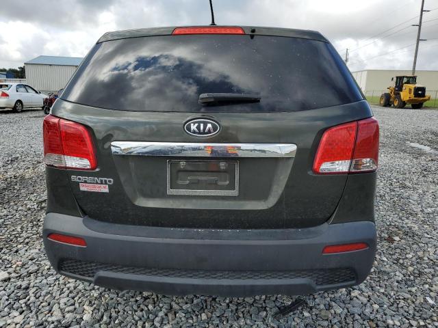 5XYKT3A12CG304650 - 2012 KIA SORENTO BASE GREEN photo 6