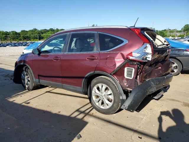 5J6RM4H79DL048888 - 2013 HONDA CR-V EXL BURGUNDY photo 2