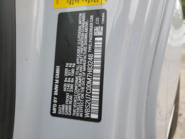 WBS2U7C00M7H83248 - 2021 BMW M2 COMPETITION SILVER photo 13