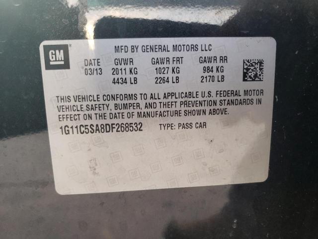 1G11C5SA8DF268532 - 2013 CHEVROLET MALIBU 1LT 黑色 照片 12