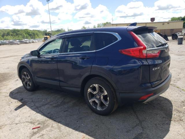 7FARW2H50JE003327 - 2018 HONDA CR-V EX BLUE photo 2