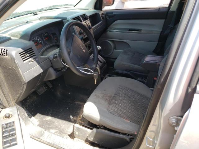 1J8FT47W27D378917 - 2007 JEEP COMPASS SILVER photo 7