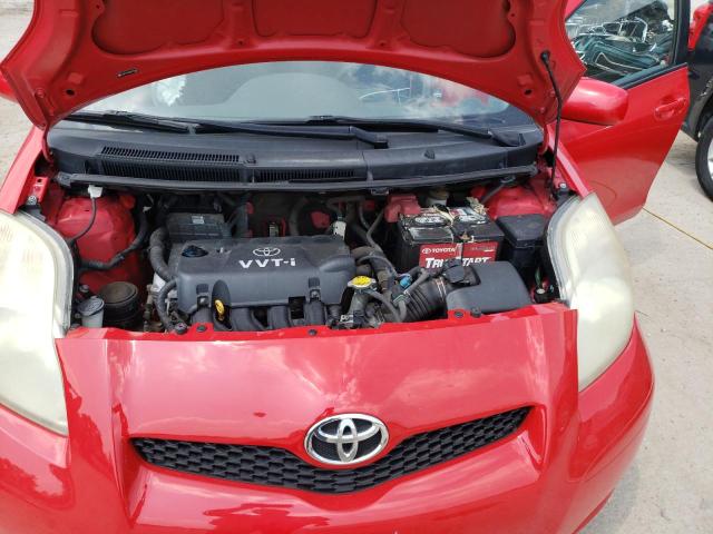 JTDKT4K36B5337969 - 2011 TOYOTA YARIS RED photo 11