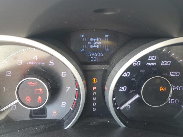 2HNYB1H69AH503142 - 2010 ACURA ZDX ADVANCE Արծաթագույն լուսանկար 9