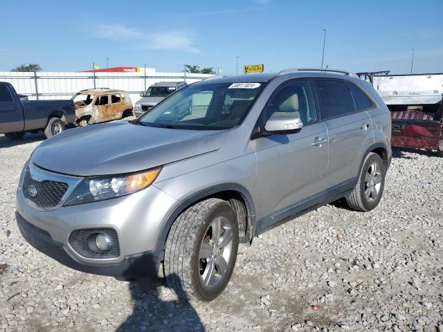 5XYKU3A60DG391801 - 2013 KIA SORENTO EX SILVER photo 1