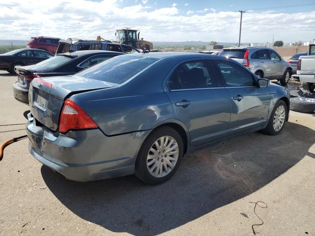 3FADP0L36BR131820 - 2011 FORD FUSION HYBRID BLUE photo 3