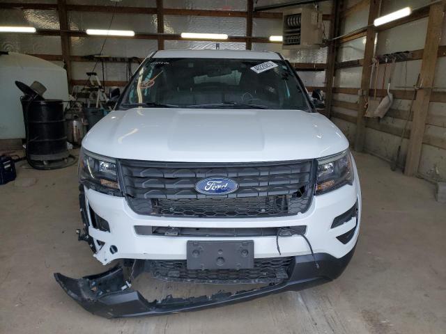 1FM5K8AR5KGB28302 - 2019 FORD EXPLORER POLICE INTERCEPTOR WHITE photo 5