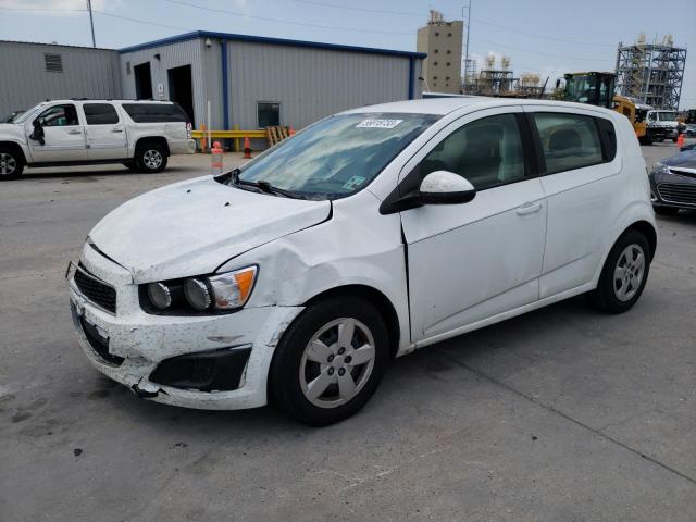 1G1JA6SH1F4185323 - 2015 CHEVROLET SONIC LS WHITE photo 1