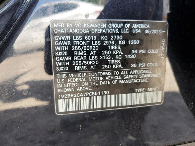 1V2BR2CA7PC551130 - 2023 VOLKSWAGEN ATLAS SEL Qara foto 14