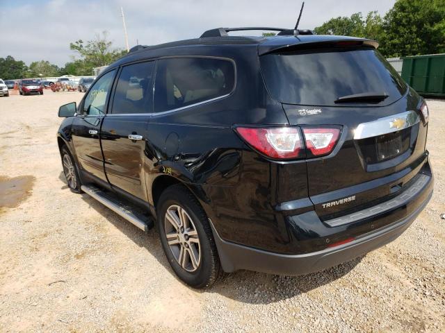 1GNKRGKD6HJ348597 - 2017 CHEVROLET TRAVERSE LT BLACK photo 2