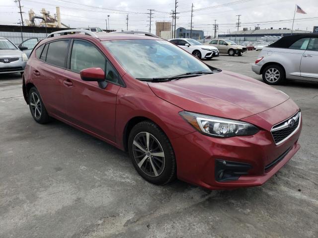 4S3GTAD68K3730685 - 2019 SUBARU IMPREZA PREMIUM BURGUNDY photo 4