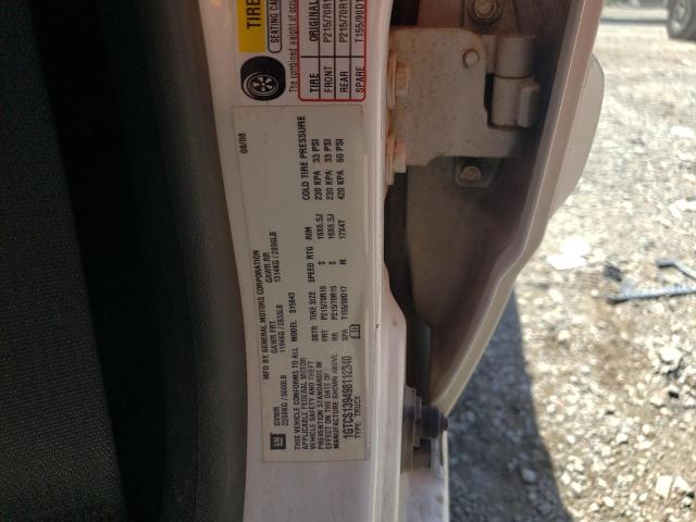 1GTCS139498112340 - 2009 GMC CANYON WHITE photo 12