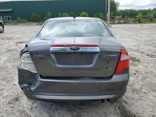 3FADP0L33BR272201 - 2011 FORD FUSION HYBRID GRAY photo 6