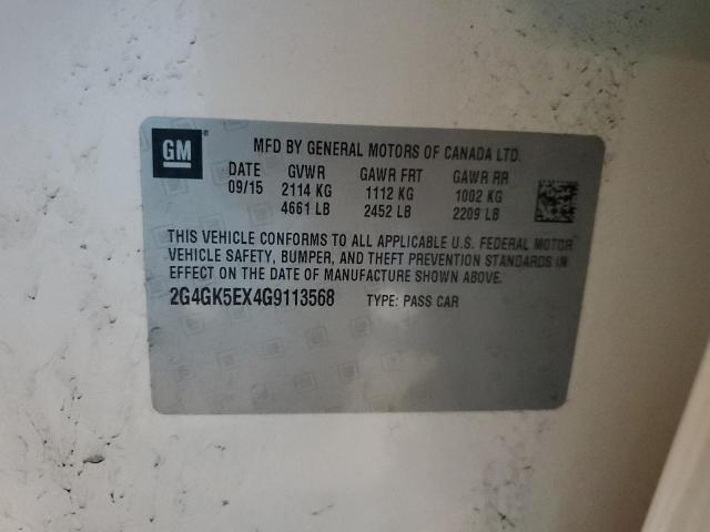 2G4GK5EX4G9113568 - 2016 BUICK REGAL 白色 照片 12