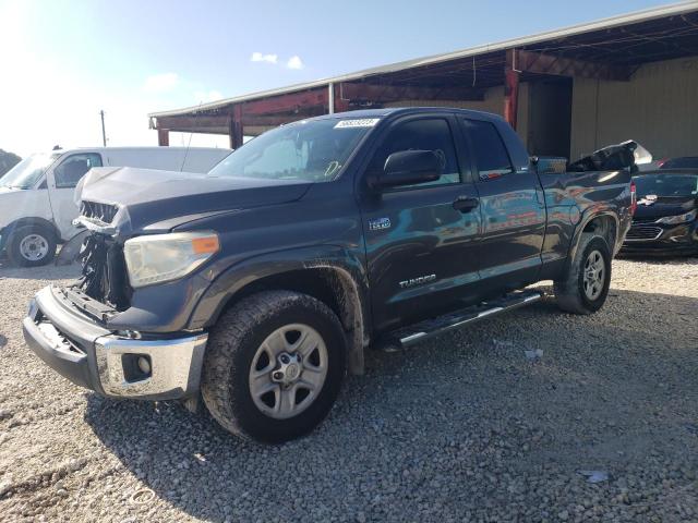 5TFRY5F14EX167389 - 2014 TOYOTA TUNDRA DOUBLE CAB SR/SR5 GRAY photo 1
