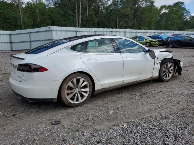 5YJSA1E40FF102402 - 2015 TESLA MODEL S WHITE photo 3