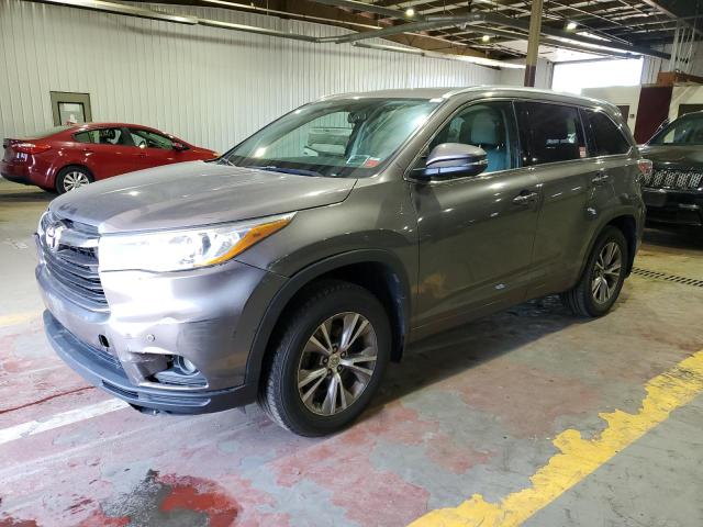 5TDJKRFH4FS086516 - 2015 TOYOTA HIGHLANDER XLE CHARCOAL photo 1